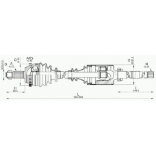 DRS6244.00 OPEN PARTS Приводной вал