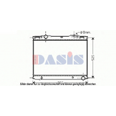 510114N AKS DASIS Радиатор, охлаждение двигателя