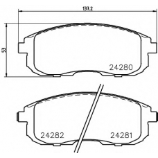 8DB 355 012-901 HELLA PAGID Комплект тормозных колодок, дисковый тормоз