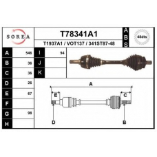 T78341A1 EAI Приводной вал