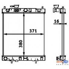 8MK 376 718-431 HELLA Радиатор, охлаждение двигателя