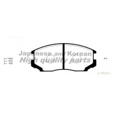 C003-04 ASHUKI Комплект тормозных колодок, дисковый тормоз