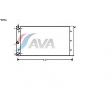 FT2058 AVA Радиатор, охлаждение двигателя