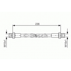 1 987 476 289 BOSCH Тормозной шланг