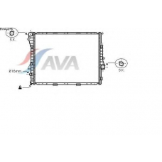 BWA2276 AVA Радиатор, охлаждение двигателя