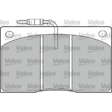 598374 VALEO Комплект тормозных колодок, дисковый тормоз