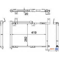 8FC 351 307-061 HELLA Конденсатор, кондиционер