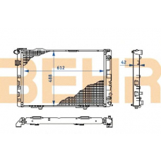 2108342 BEHR Radiator