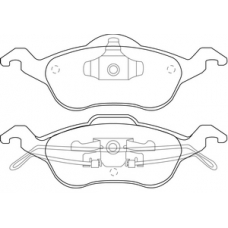 PN-0119 JNBK Колодки тормозные