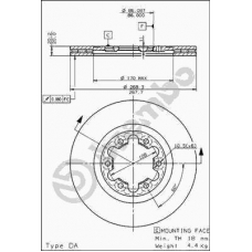 09.5635.10 BREMBO Тормозной диск