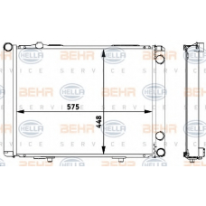 8MK 376 711-534 HELLA Радиатор, охлаждение двигателя