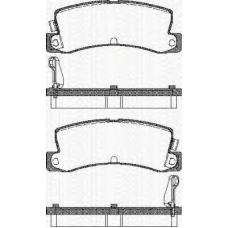 8110 13955 TRISCAN Комплект тормозных колодок, дисковый тормоз