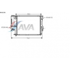 BWA2186 AVA Радиатор, охлаждение двигателя