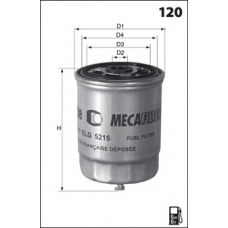 ELG5382 MECAFILTER Топливный фильтр