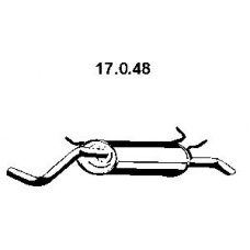 17.0.48 EBERSPACHER Глушитель выхлопных газов конечный