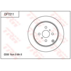 DF7211 TRW Тормозной диск
