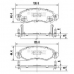 J3608025 NIPPARTS Комплект тормозных колодок, дисковый тормоз