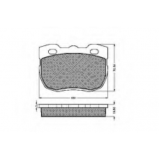 31451 SPIDAN Комплект тормозных колодок, дисковый тормоз