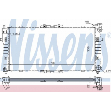 62392 NISSENS Радиатор, охлаждение двигателя