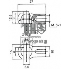 3081200309 Jp Group Газовая пружина, крышка багажник