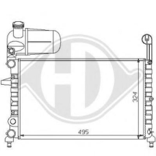 8109131 DIEDERICHS Радиатор, охлаждение двигателя