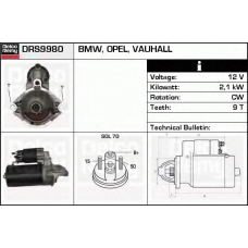 DRS9980 DELCO REMY Стартер