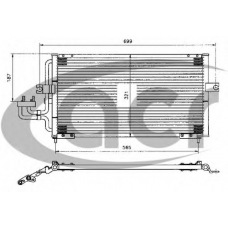 300256 ACR Конденсатор, кондиционер