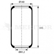 MLF8014 MERITOR Кожух пневматической рессоры