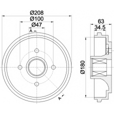 MBD292 MINTEX Тормозной барабан