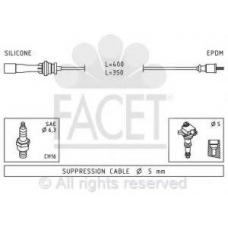 4.9729 FACET Комплект проводов зажигания