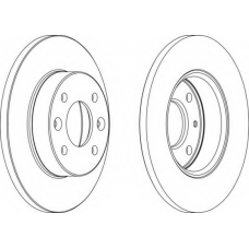 DDF108 FERODO Тормозной диск