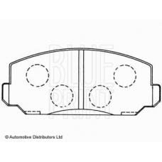 ADH24203 BLUE PRINT Комплект тормозных колодок, дисковый тормоз