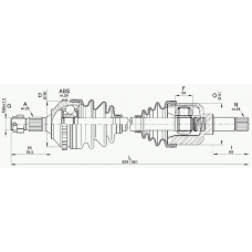 DRS6276.00 OPEN PARTS Приводной вал