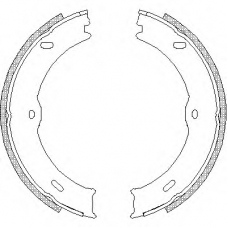 4746.00 ROADHOUSE Комплект тормозных колодок, стояночная тормозная с