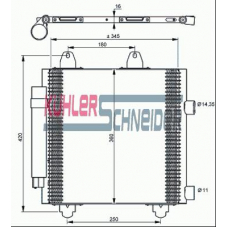 1520141 KUHLER SCHNEIDER Конденсатор, кондиционер