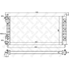 10-25735-SX STELLOX Радиатор, охлаждение двигателя