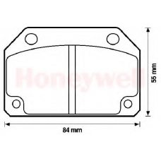 571252J JURID Комплект тормозных колодок, дисковый тормоз