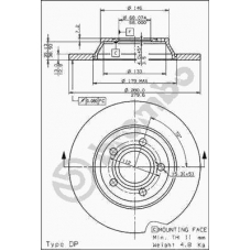 08.6751.10 BREMBO Тормозной диск