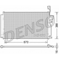 DCN15002 DENSO Конденсатор, кондиционер