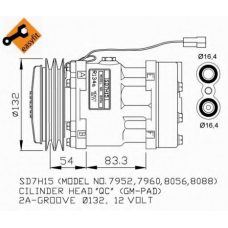 32274G NRF Компрессор, кондиционер