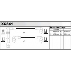 XC841 QUINTON HAZELL Комплект проводов зажигания
