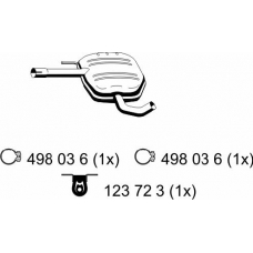 133159 ERNST Средний глушитель выхлопных газов