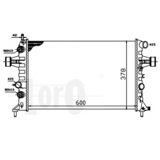 037-017-0032 LORO Радиатор, охлаждение двигателя