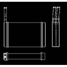 RA2120190 J. DEUS Теплообменник, отопление салона