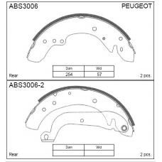 ABS3006 Allied Nippon Колодки барабанные