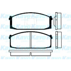 BP-6524 KAVO PARTS Комплект тормозных колодок, дисковый тормоз