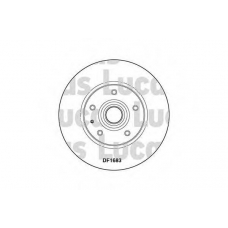 DF1683 TRW Тормозной диск