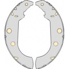 PM639785 MGA Комплект тормозов, барабанный тормозной механизм