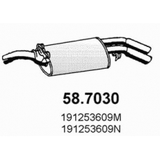 58.7030 ASSO Глушитель выхлопных газов конечный