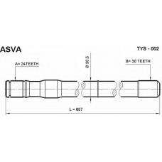 TYS-02 ASVA Приводной вал